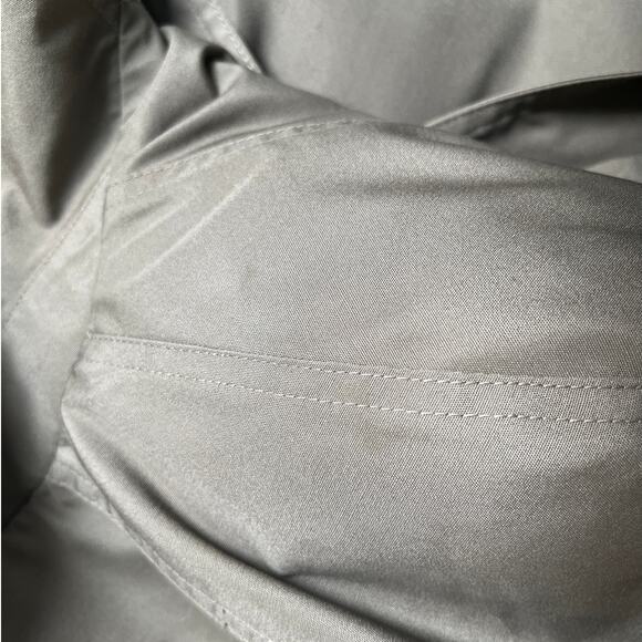 Vintage Misty Harbor Fur Lined Cropped Trench Coat Size 8 - Picture 7 of 13